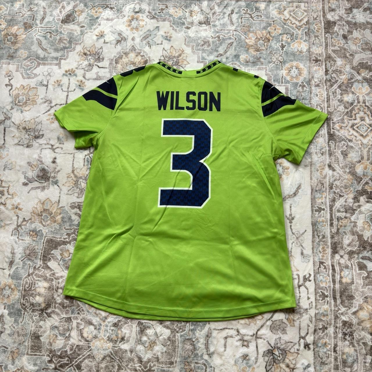 Nike NFL Women’s Russell Wilson Seahawks Dri-Fit Jersey in Light Green Size L