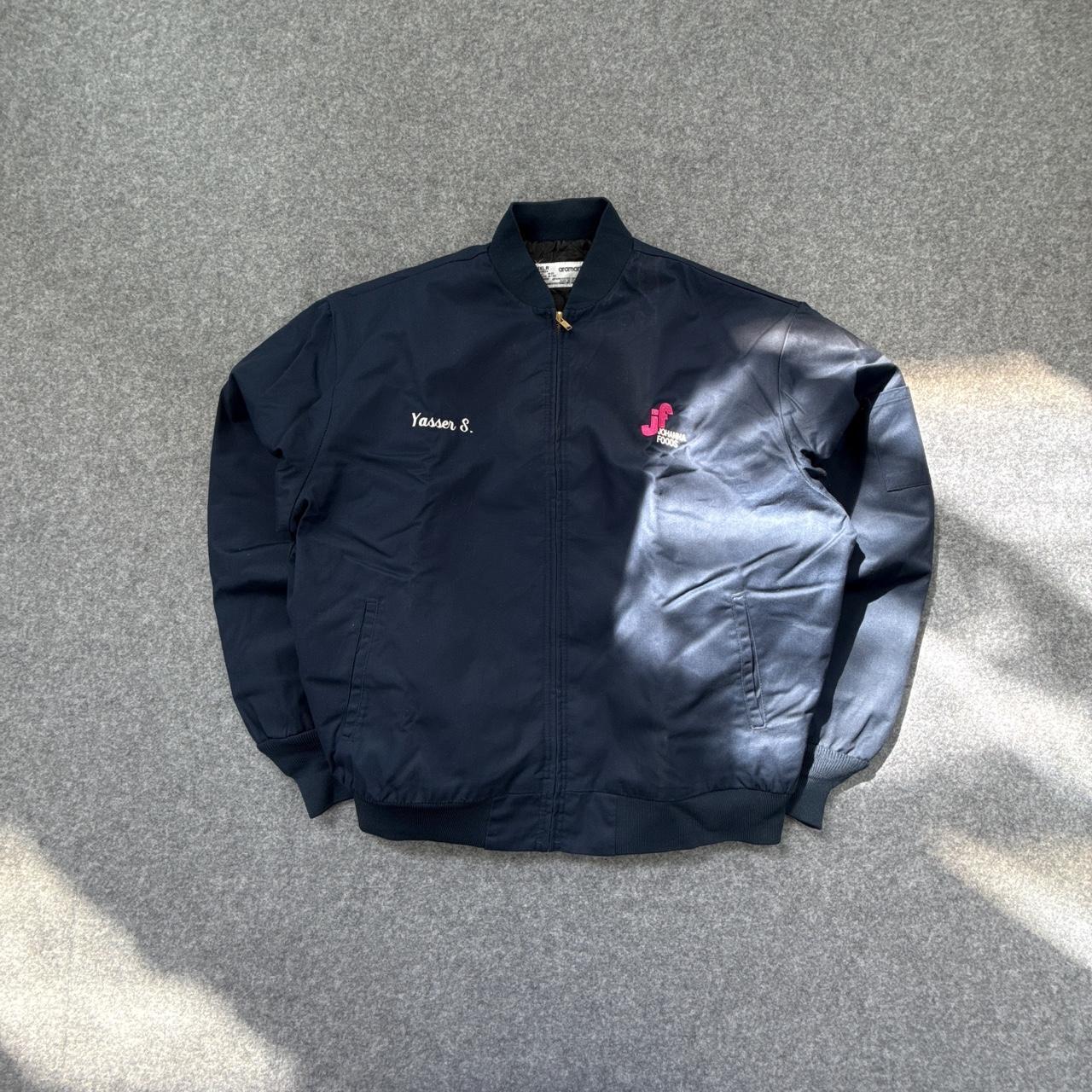 Aramark men’s navy blue workwear jacket