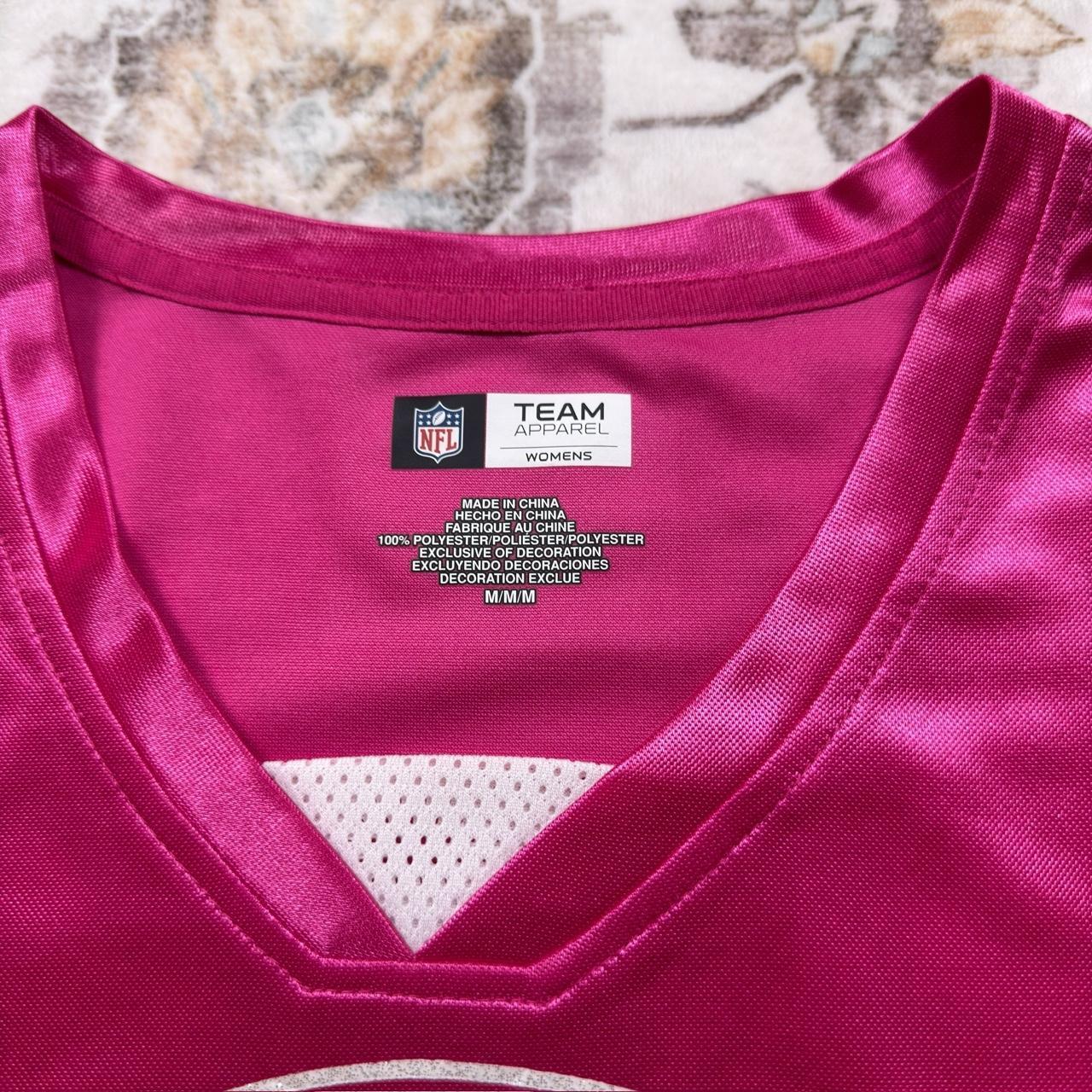 NFL Women’s Metallic Pink Packers Jersey Size M