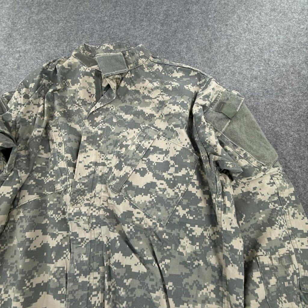 Green and khaki military jacket