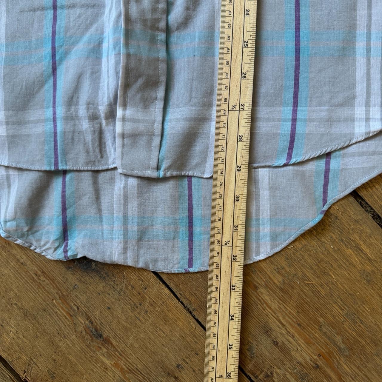 Levi's The Cowboy’s Tailor Blue and Gray Plaid Button-up Shirt Size M