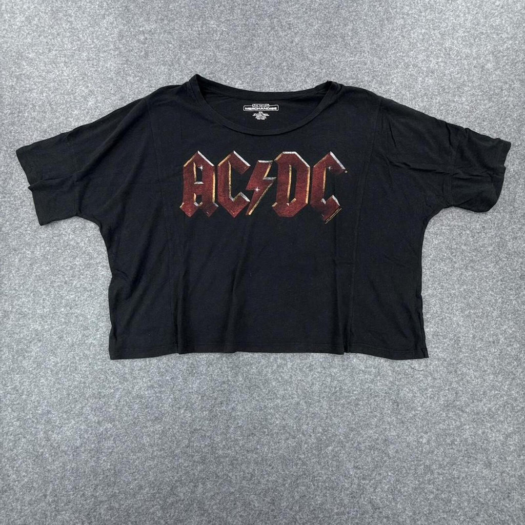 AC/DC cropped black t-shirt