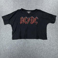 AC/DC cropped black t-shirt