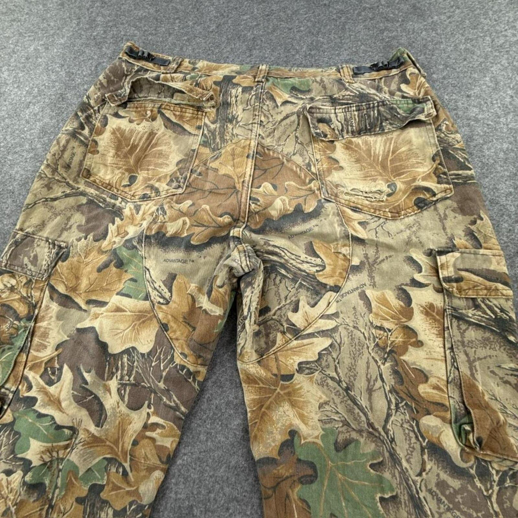 Walls 90s style camo cargo pants with adjustable ankle straps