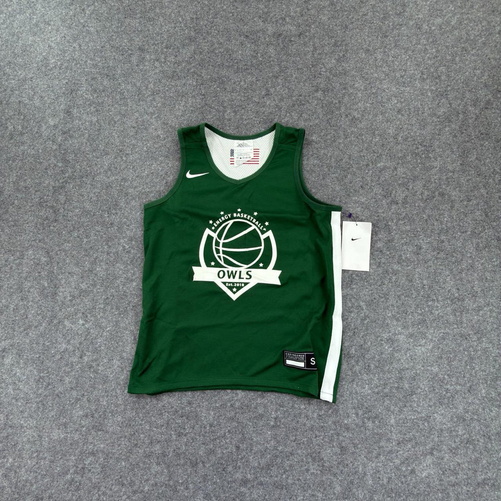 Nike Owls Basketball Jersey in Emerald Green Kids