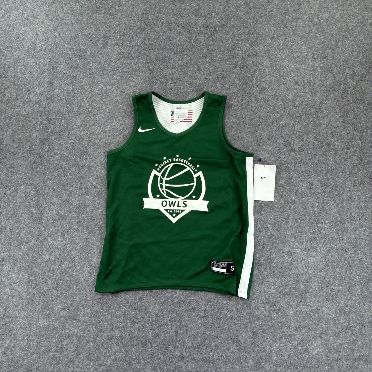 Nike Owls Basketball Jersey in Emerald Green Kids
