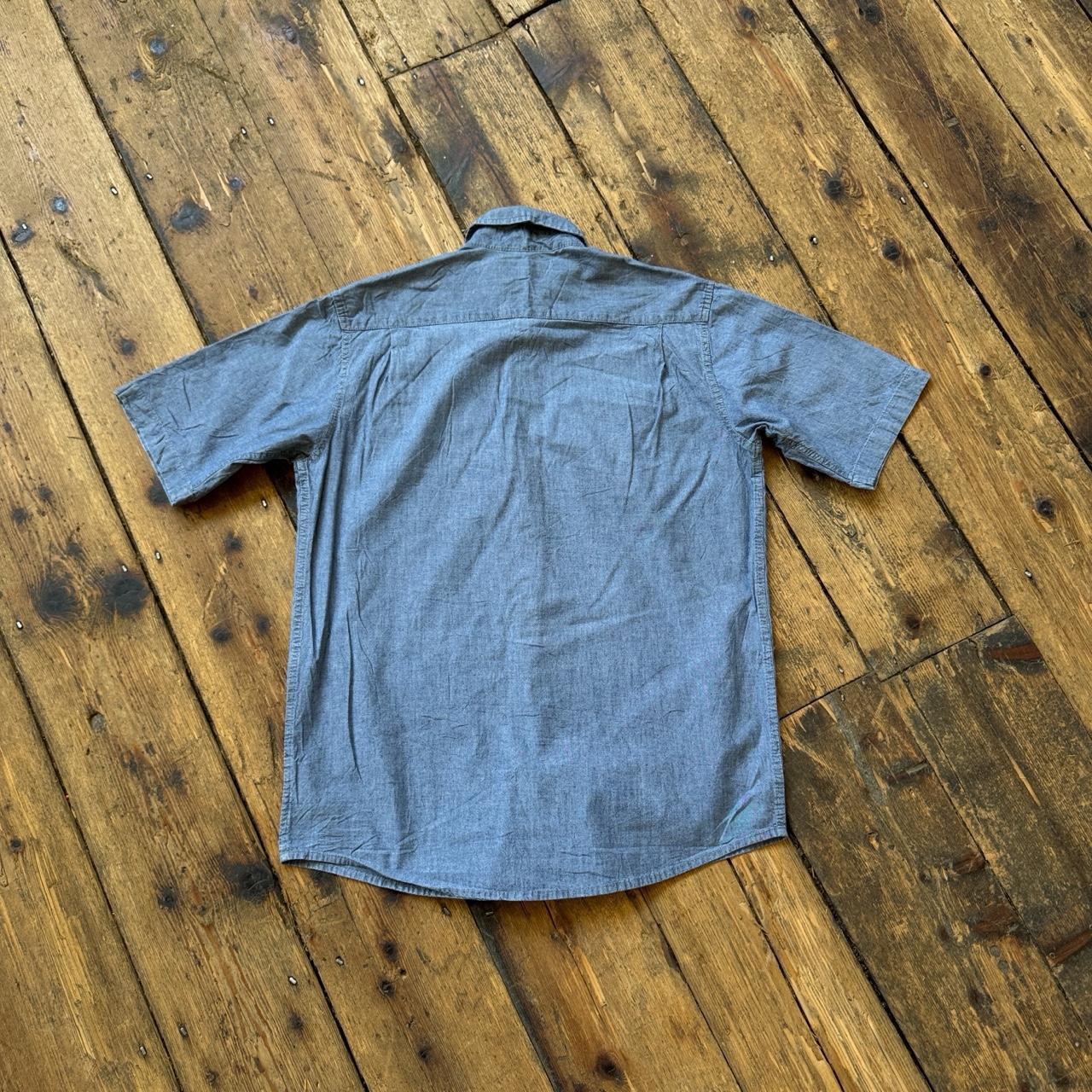 Wrangler Denim Blue Button-up Short with Front Pockets
