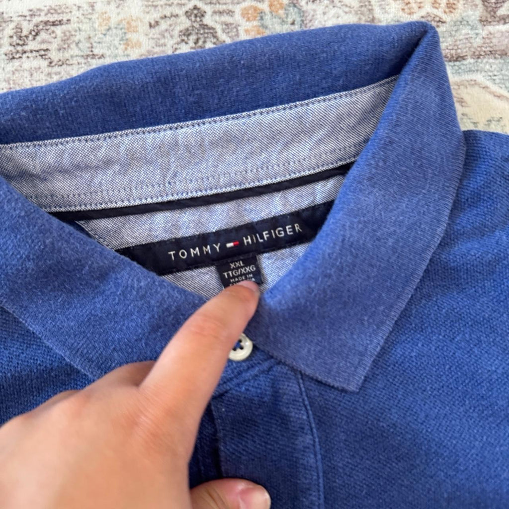 Tommy Hilfiger Polo Shirt in Blue Size XXL