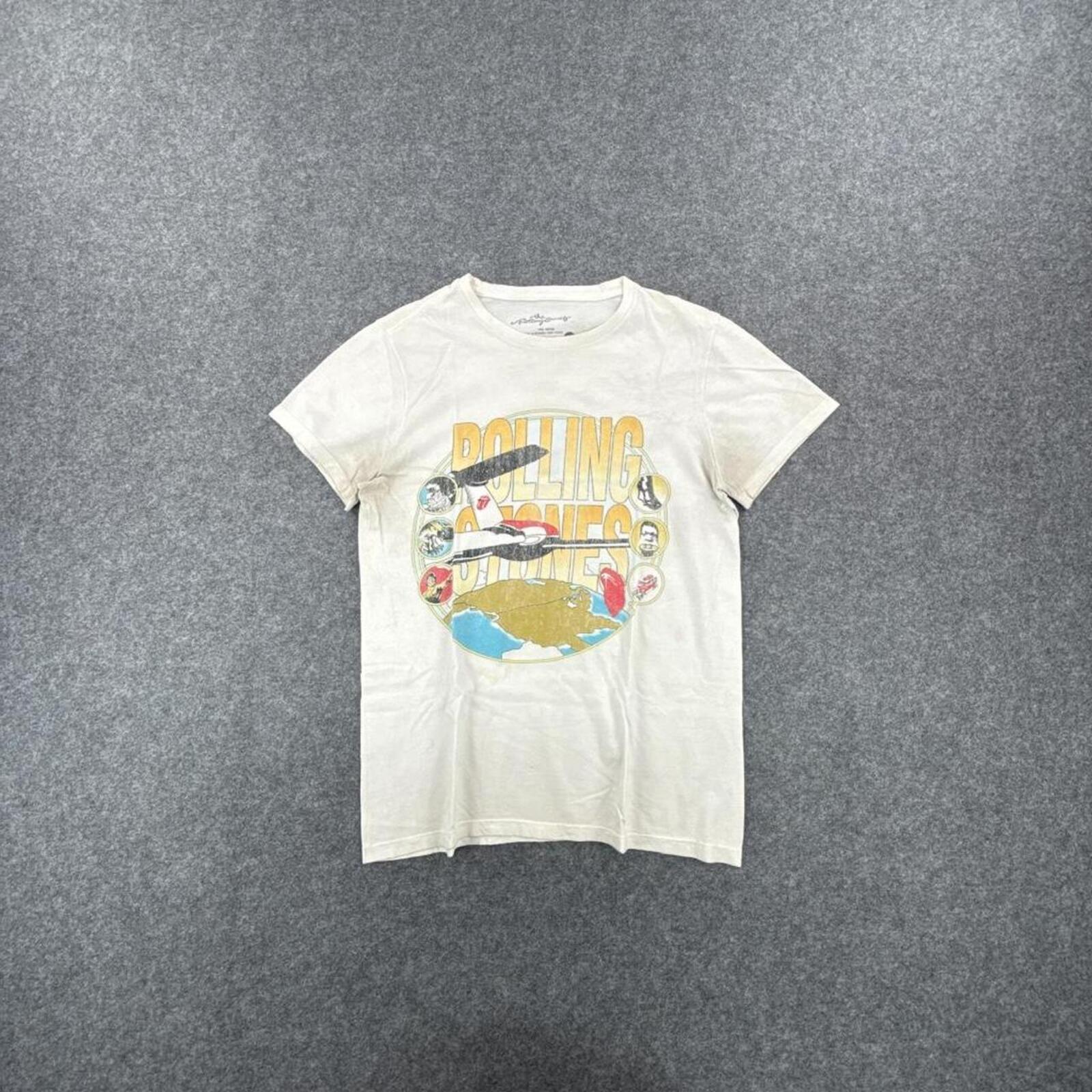 Rolling Stones white cotton tee