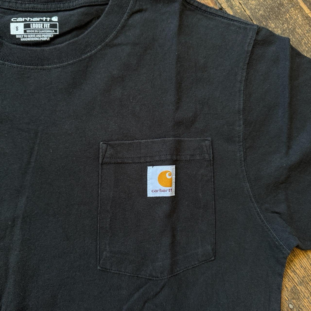 Carhartt Loose Fit Black Front Pocket T-Shirt Size S