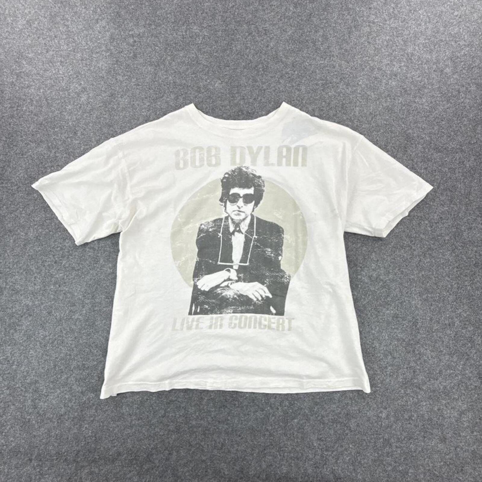 White Bob Dylan oversized graphic tee #indie #rock