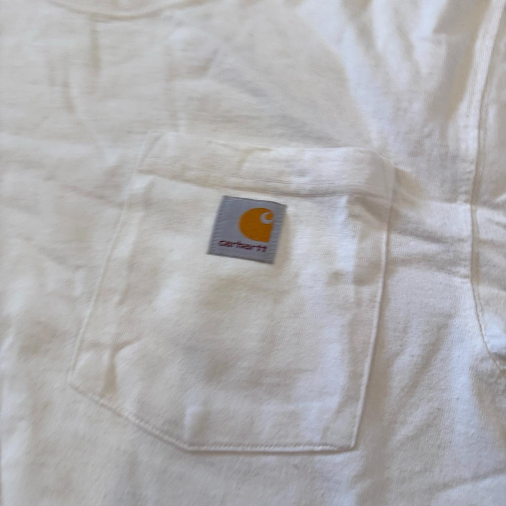 Carhartt Loose Fit White Pocket T-Shirt Size S