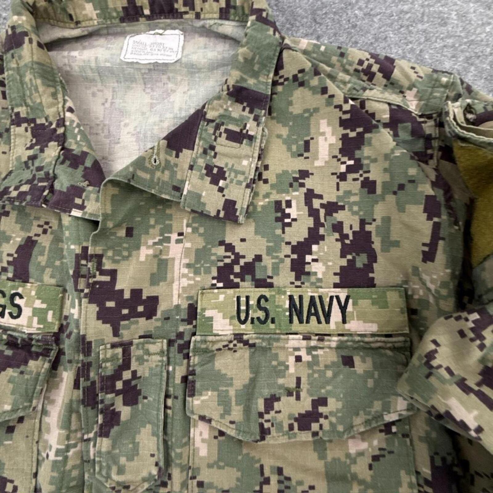 Navy camo jacket with patches #camouflage