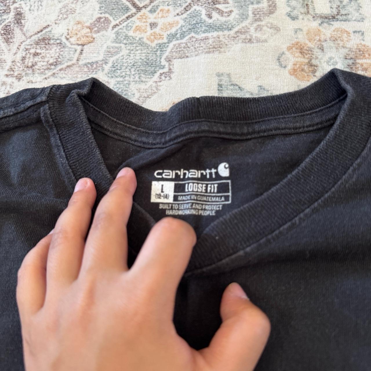 Carhartt Loose Fit Black Pocket T-Shirt Size L