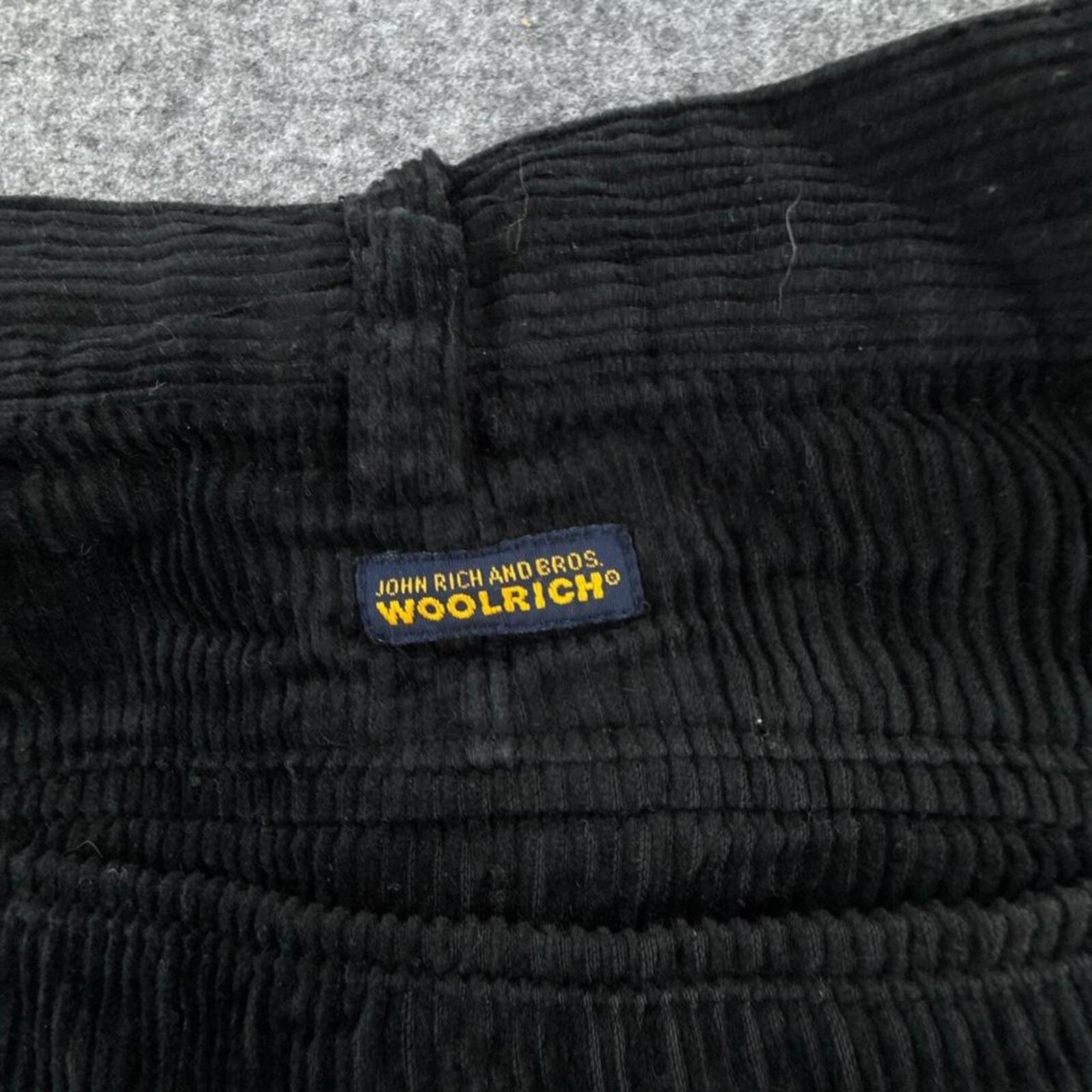 Black John Rich & Bros Woolrich corduroy trousers