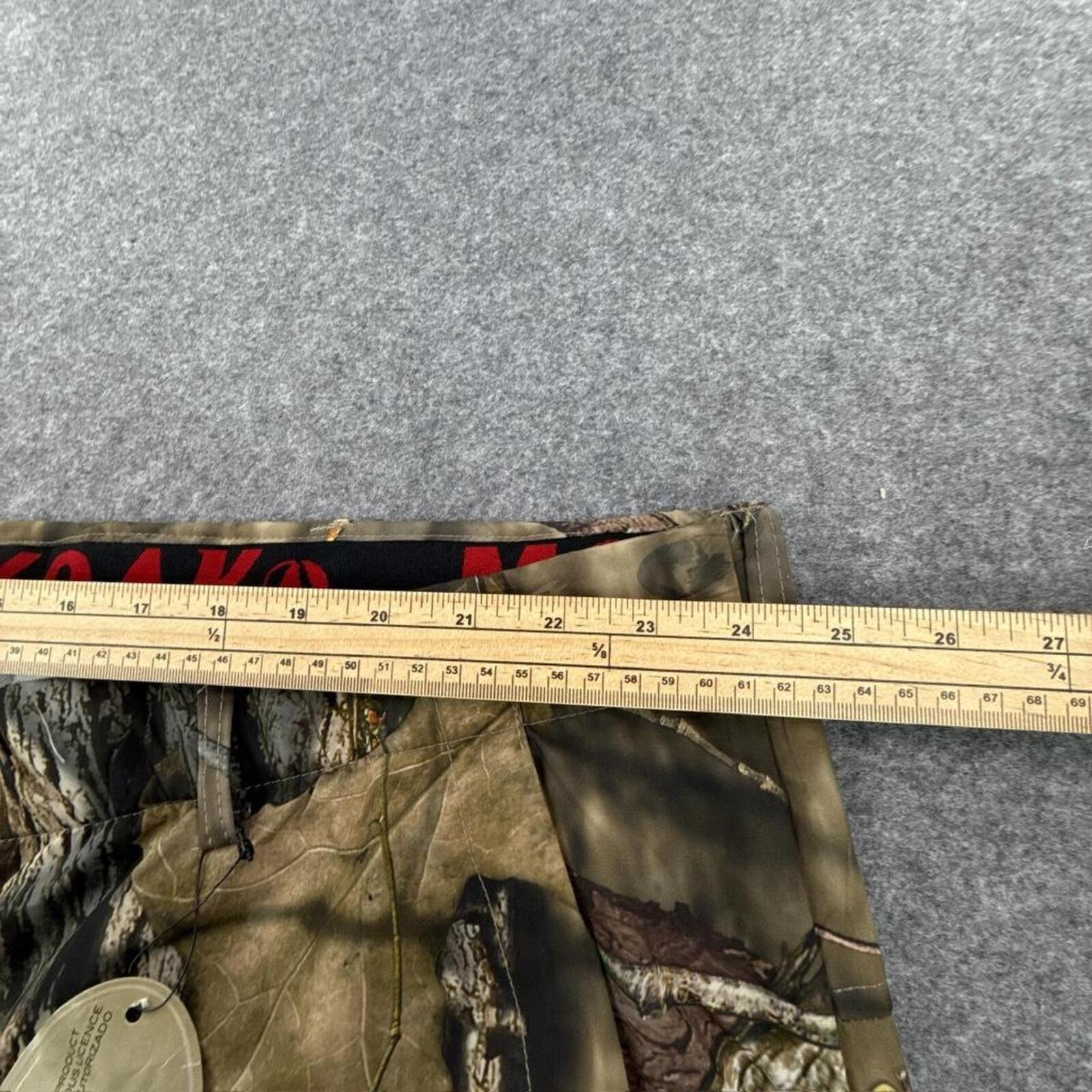 Realtree camo cargo pants with zipper pockets and adjustable waistband