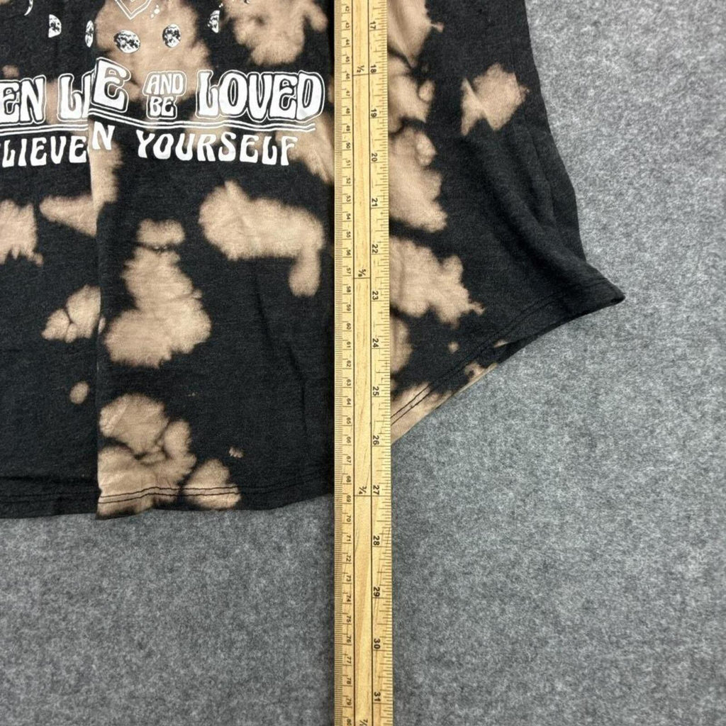 Black and yellow tie-dye butterfly tee
