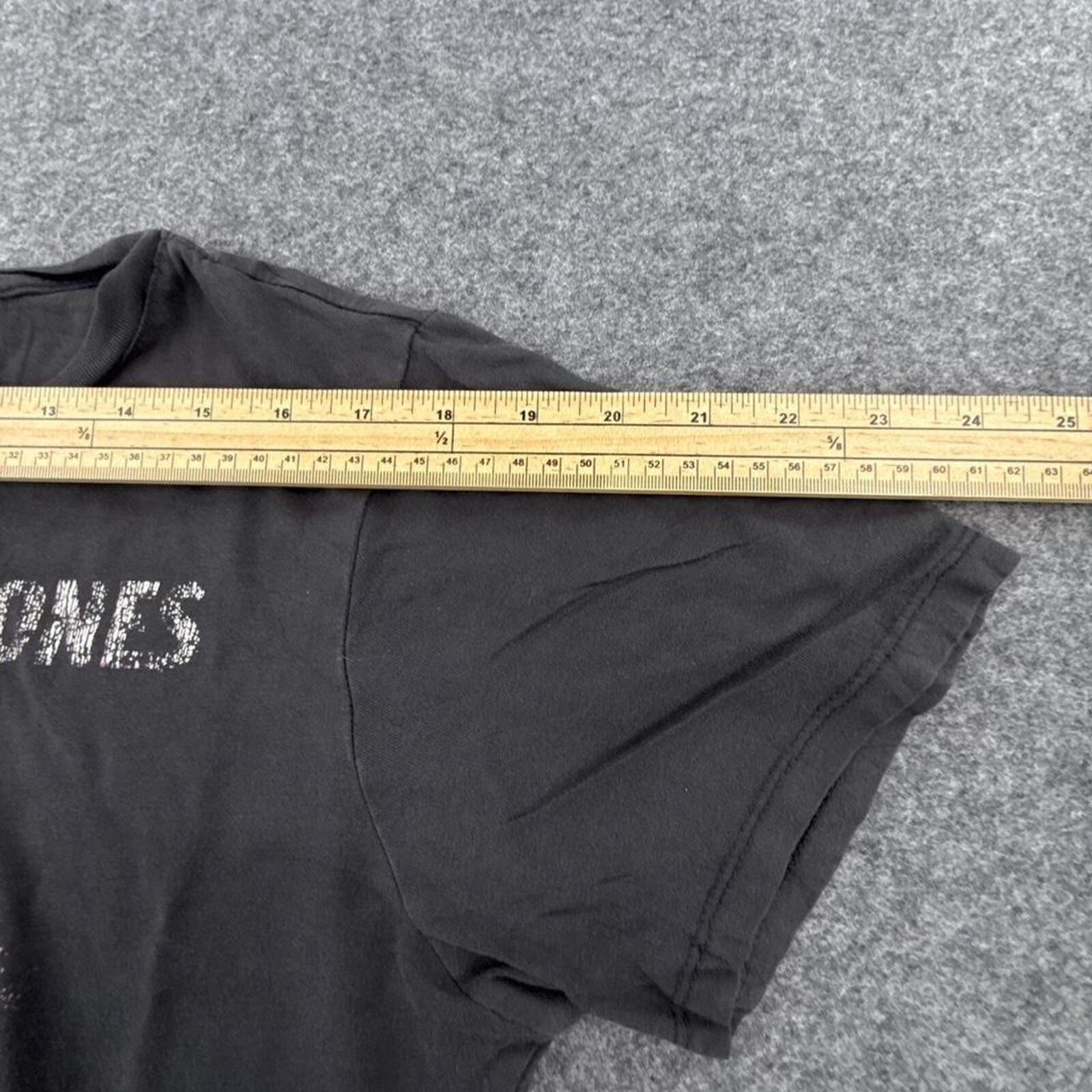 Rolling Stones 1975 US Tour black cotton tee