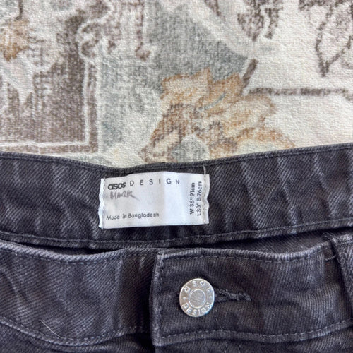 ASOS Design Black Straight Leg Jeans W36 L30 (1620)