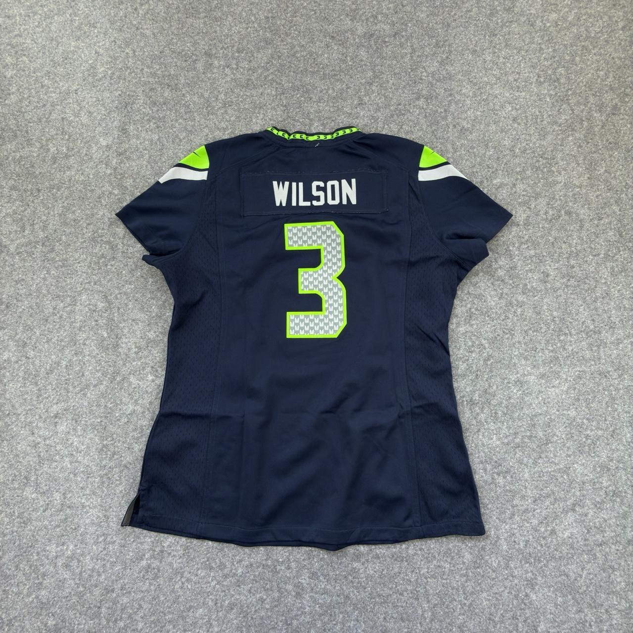 NFL Seattle Seahawks ‘Wilson’ Women’s Jersey in Navy Blue