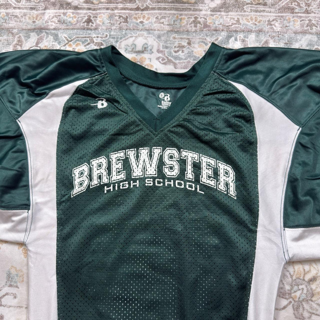 Badger Sport Brewster Dance Team Jersey in Green and White Size S