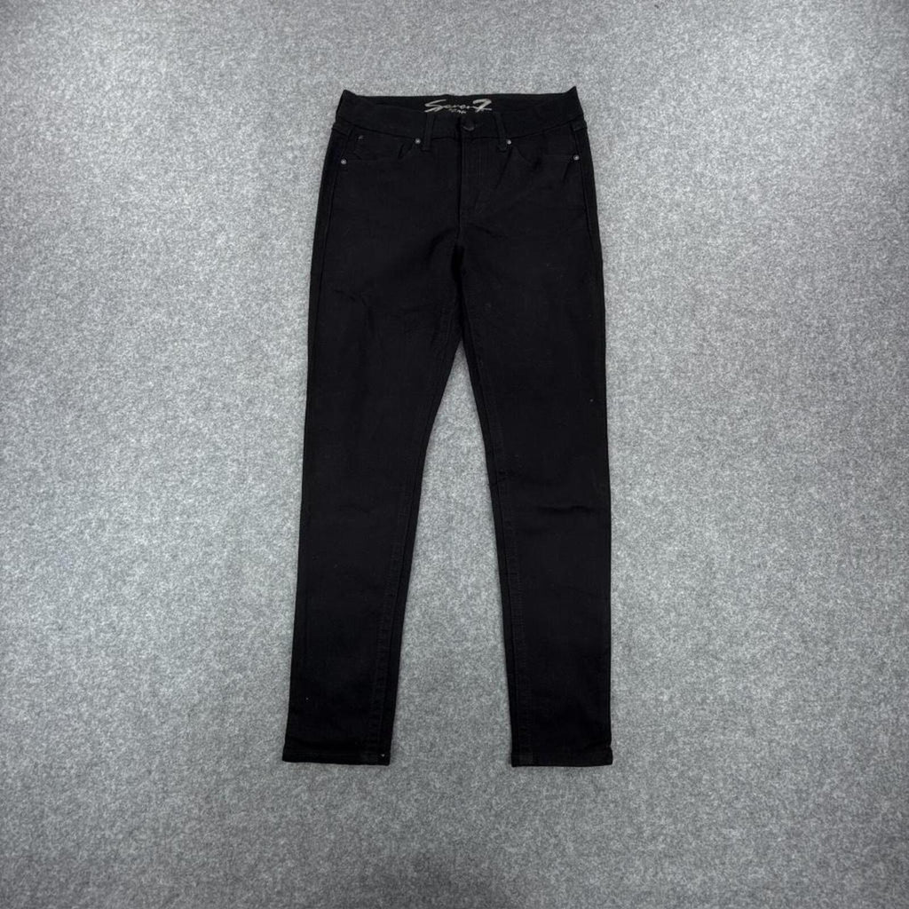 Seven7 women's Y2K hip-hop black skinny jeans