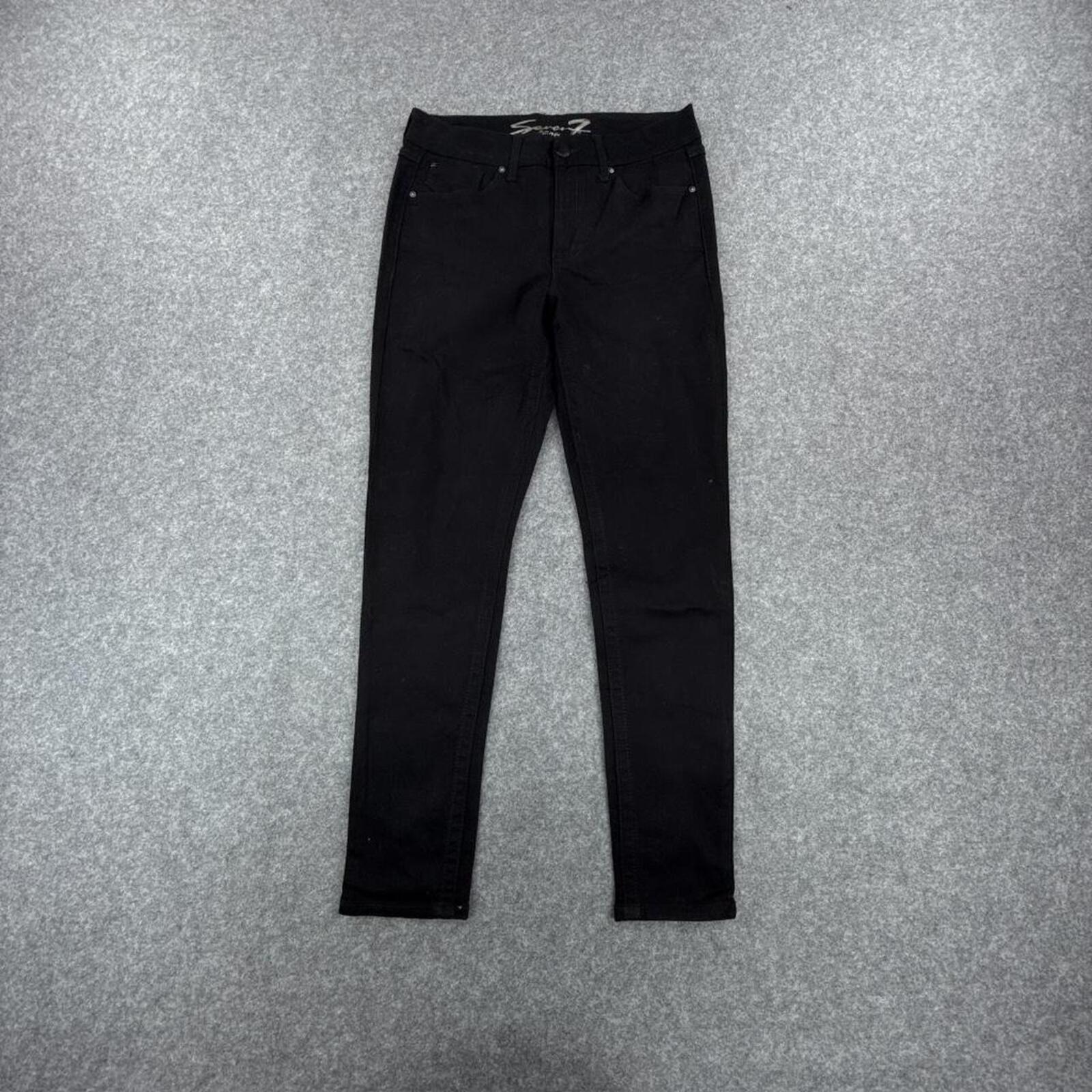 Seven7 women's Y2K hip-hop black skinny jeans