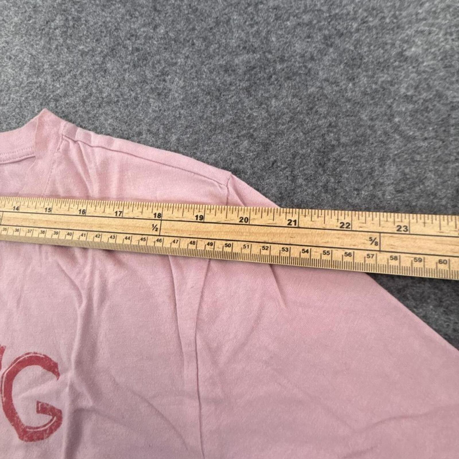 Pink Rolling Stones graphic tee