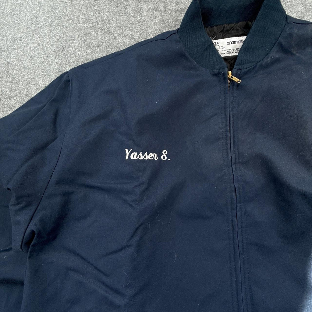 Aramark men’s navy blue workwear jacket