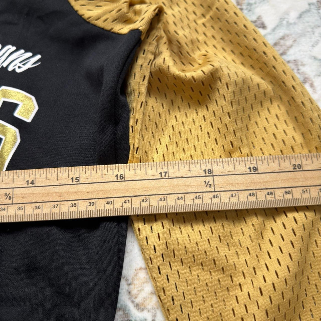NFL New Orleans Saints Long-sleeved Jersey in Black and Gold Women’s Size S
