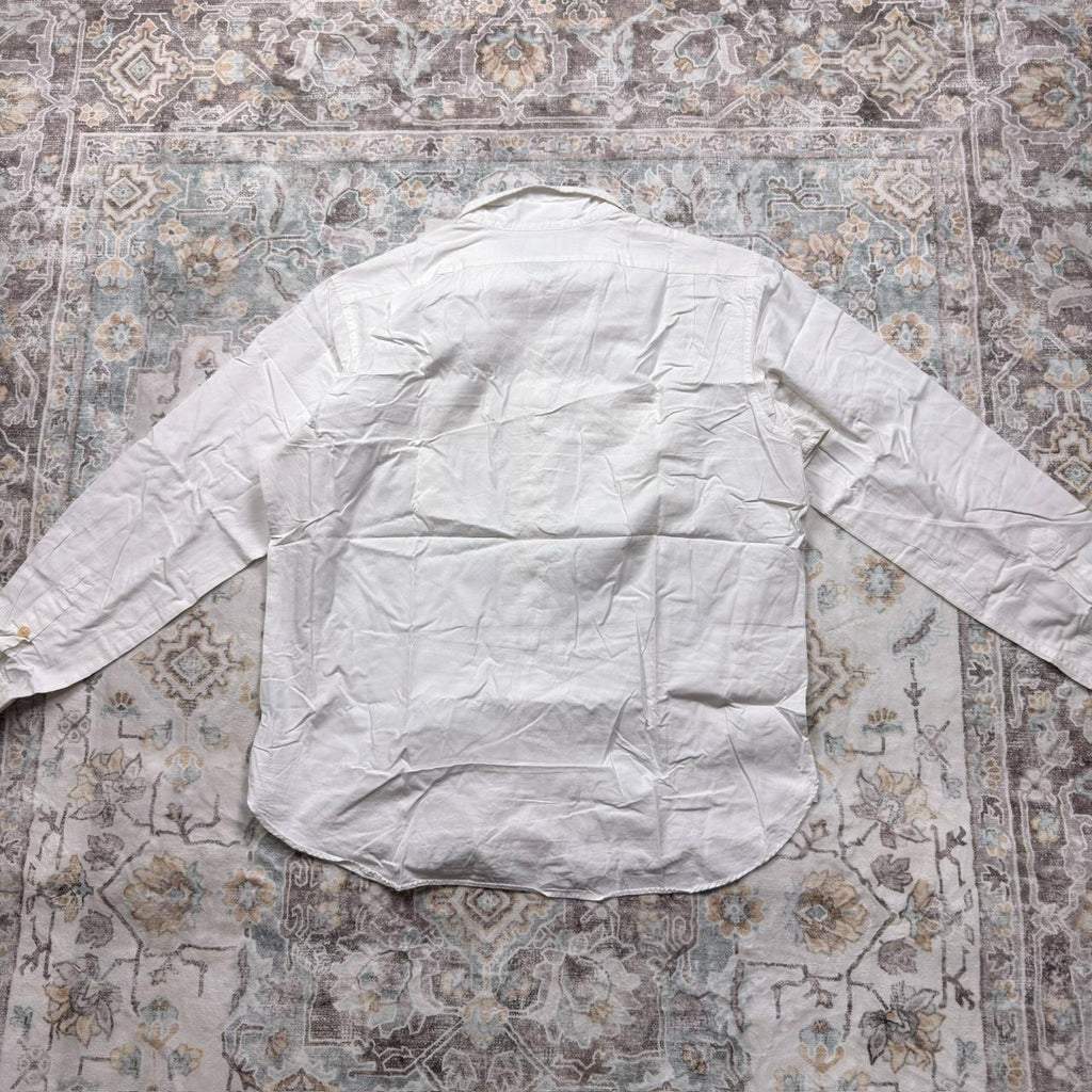 Polo Ralph Lauren Custom Fit Button-up Long-sleeved Shirt in White Size XL