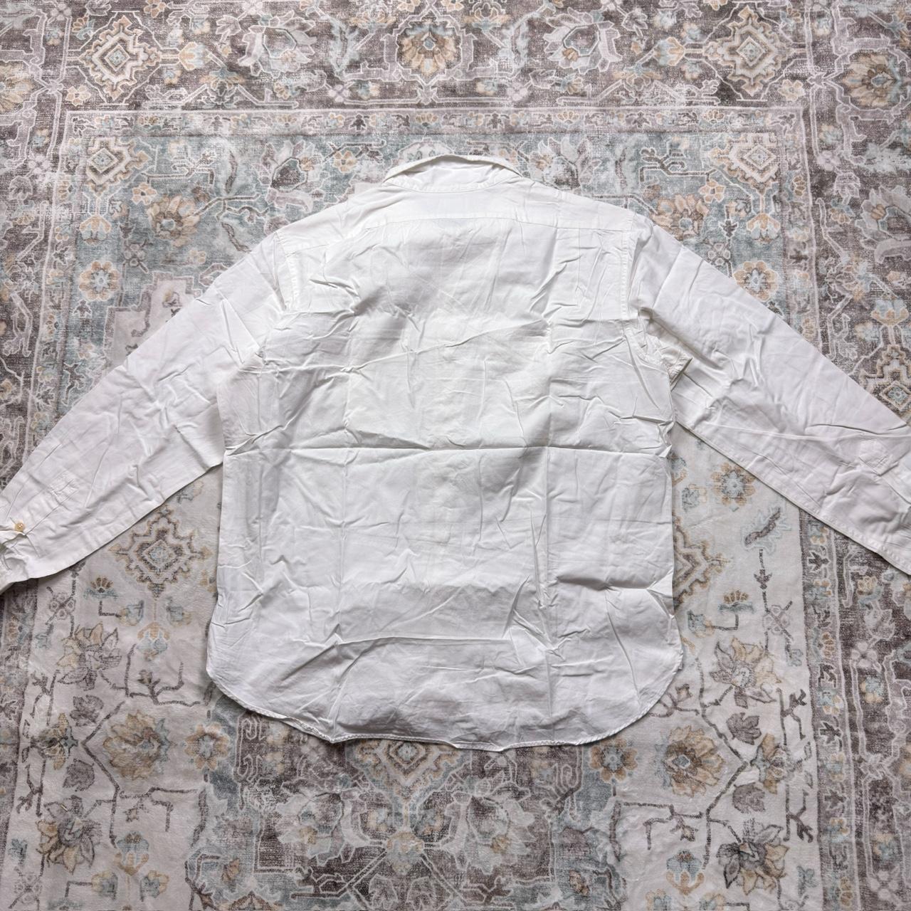 Polo Ralph Lauren Custom Fit Button-up Long-sleeved Shirt in White Size XL