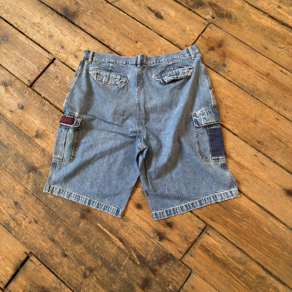 Tommy Hilfiger Blue Denim Cargo Shorts W40
